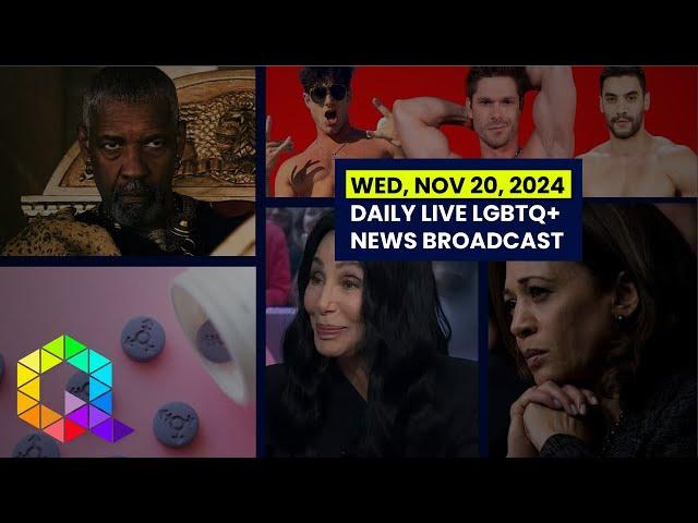 Wednesday, November 20, 2024 Daily LIVE LGBTQ+ News Broadcast | Queer News Tonight