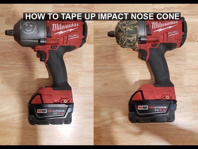 how to tape impact wrench nose cone