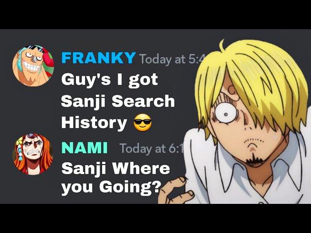 Franky got Sanji Search History | One Piece discord server