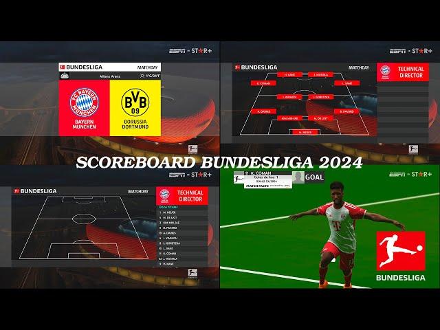 Scoreboard BUNDESLIGA 2024 PES 2017 Sider & Cpk by jeison bol