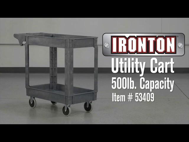 Ironton 500-Lb. Utility Cart  40 3/8in.W x 17 5/16in.D x 33 5/8in.H