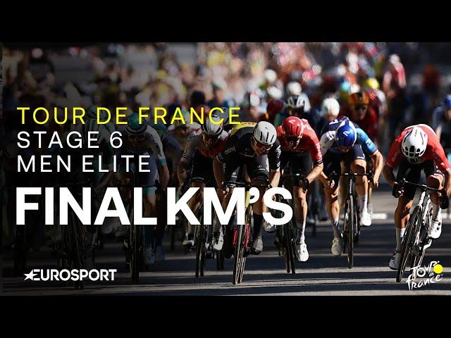 TOO CLOSE TO CALL!  | Tour de France Stage 6 Final Kilometres | Eurosport Cycling