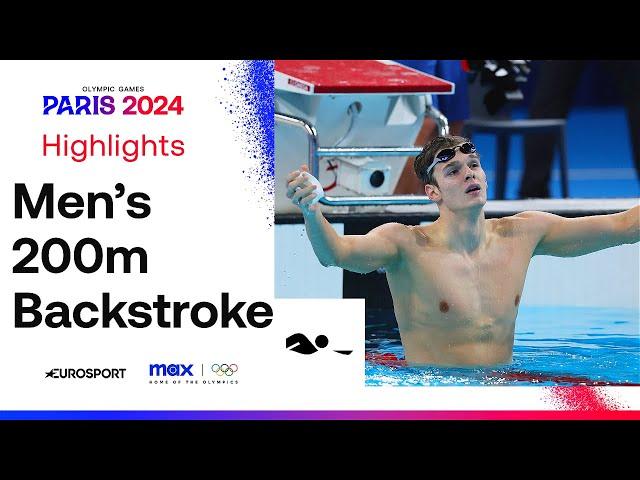 WHAT A WIN!  | Men's Swimming 200m Backstroke Highlights | #Paris2024