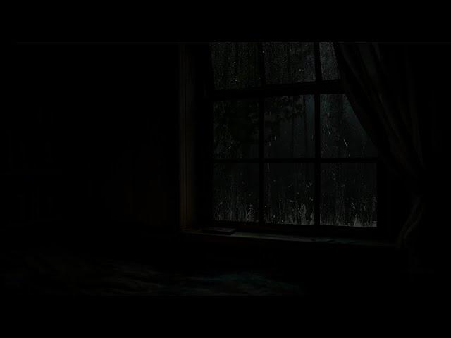 Rain Sound On Window with Thunder SoundsㅣHeavy Rain for Sleep, Study and Relaxation, Meditation 