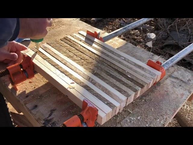 Pallet wood cutting board