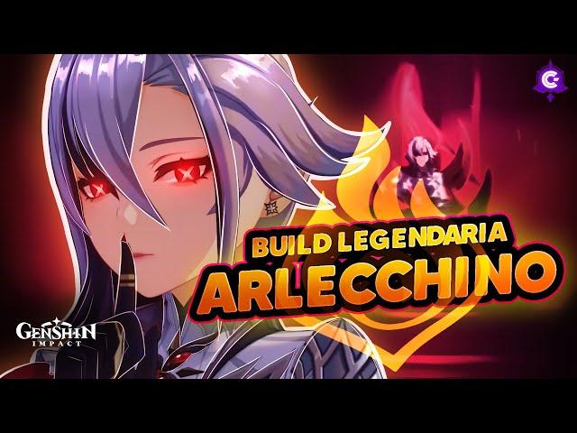 🩸LEGENDARY BUILD of ARLECCHINO🩸 #GenshinImpact