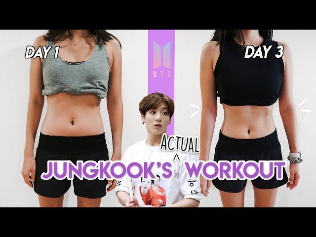 I tried BTS Jungkook’s ACTUAL workout & BTS diet for 3 DAYS