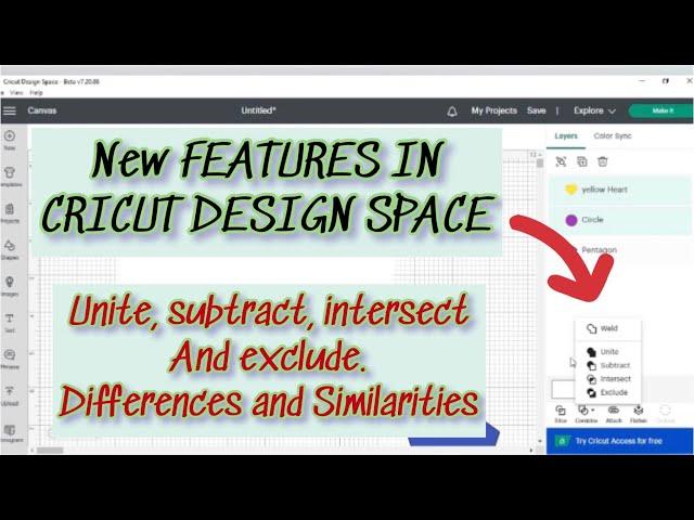 EXPLORING THE NEW BETA VERSION OF CRICUT DESIGN SPACE || NEW UPDATE IN CRICUT DESIGN SPACE