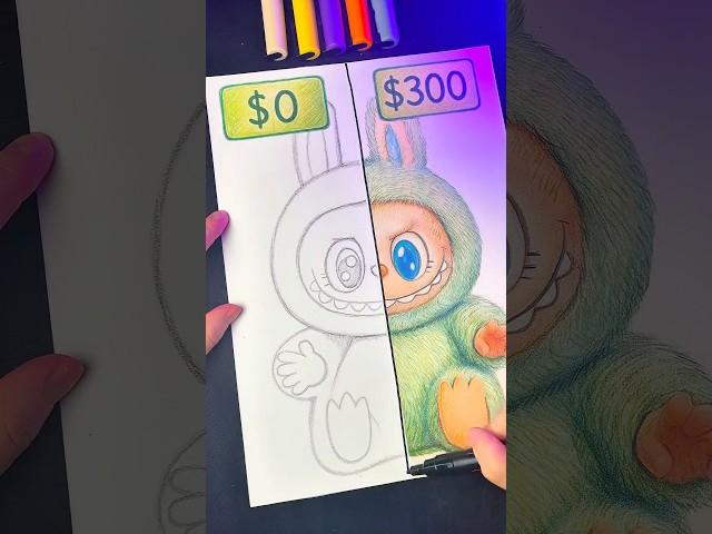 Drawing LABUBU with $0 #labubu #art #drawing #sketch #pencildrawing #asmr