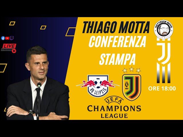 CONFERENZA STAMPA THIAGO MOTTA PRE LIPSIA JUVENTUS