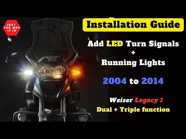 How To - LED Dual & Triple Function Indicator / Turn Signal Upgrade - BMW R1200GS/A  Weiser Legacy 1