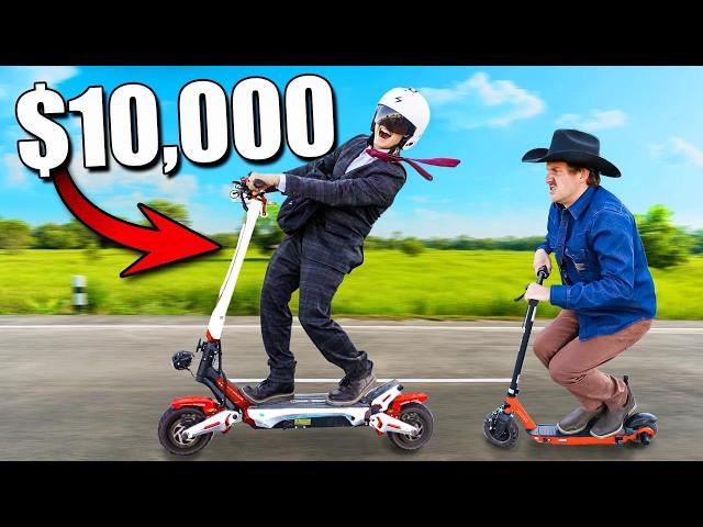 $10,000 vs $100 Electric Scooters!