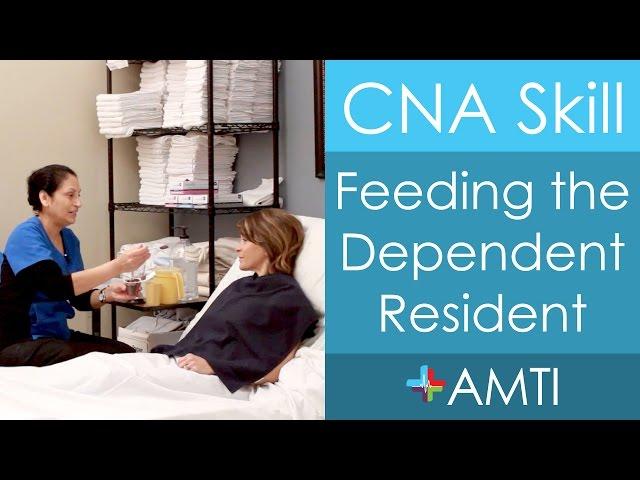 CNA Skill: Feeding the Dependent Resident