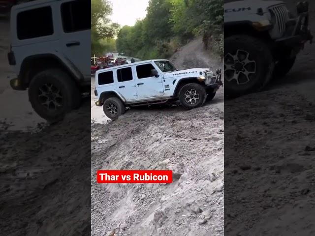 Mahindra thar vs jeep Rubicon #jeeprubicon #thar