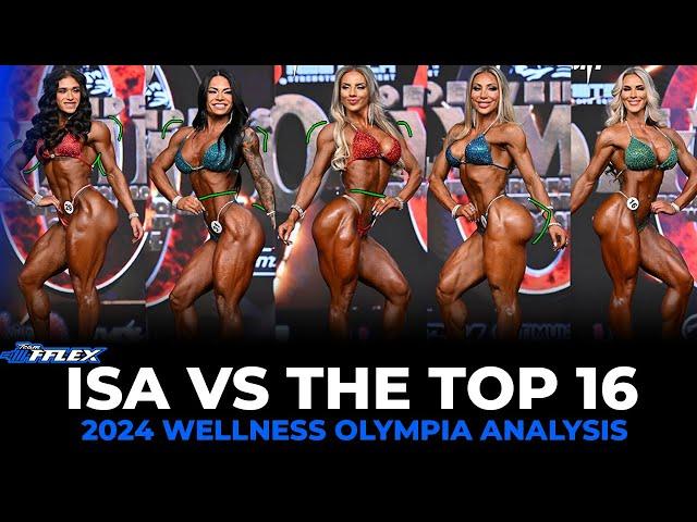 Isa vs the Top 16 | 2024 Wellness Olympia Analysis & side-by-side Comparison