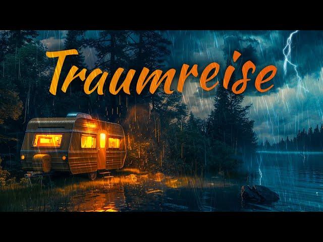 Eine Regnerische Nacht im Wohnwagen: Traumreise mit Regenklängen & Donner ️