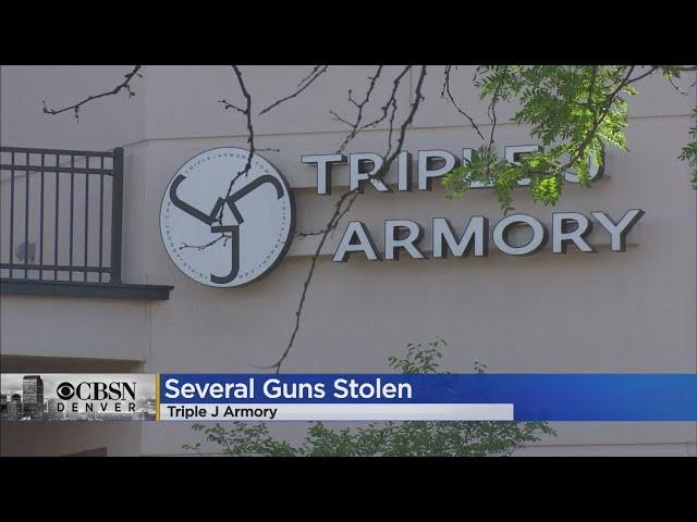 Several Guns Were Stolen From The Triple J Armory This Morning