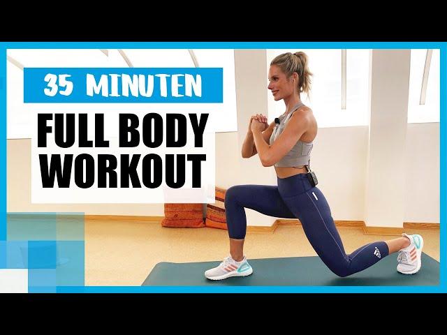 35 MIN Full Body Workout: Vier Runden Intervalltraining mit Kaya Renz   | ohne Geräte