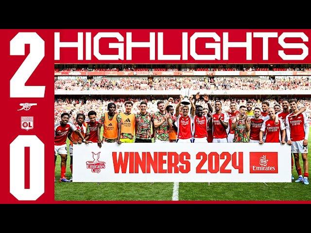 RICCARDO CALAFIORI MAKES DEBUT ️ | HIGHLIGHTS | Arsenal vs Olympique Lyonnais (2-0) | Emirates Cup