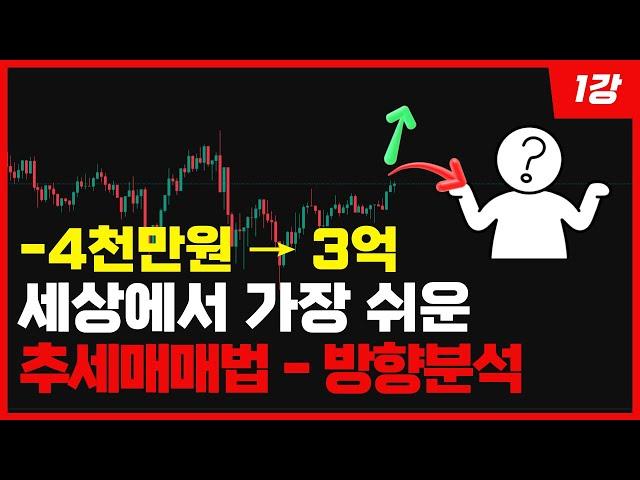 보조지표 다 버리세요, 추세매매 이걸로 충분합니다