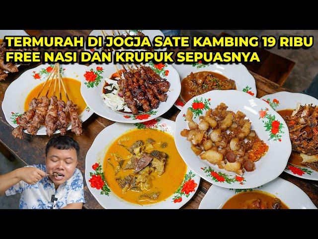 MENU PALING MAHAL CUMA 19 RIBU! DAPAT SATE KAMBING, KRUPUK DAN NASI SEPUASNYA!