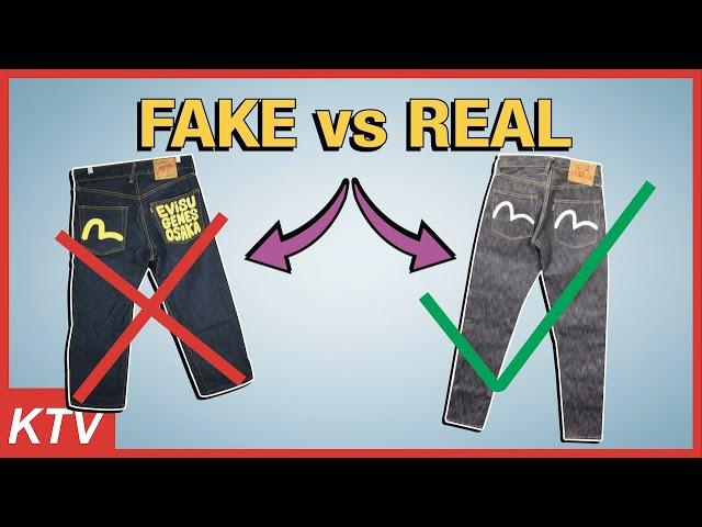 EVISU Fake VS Real  |  Replica & Authentication Comparison