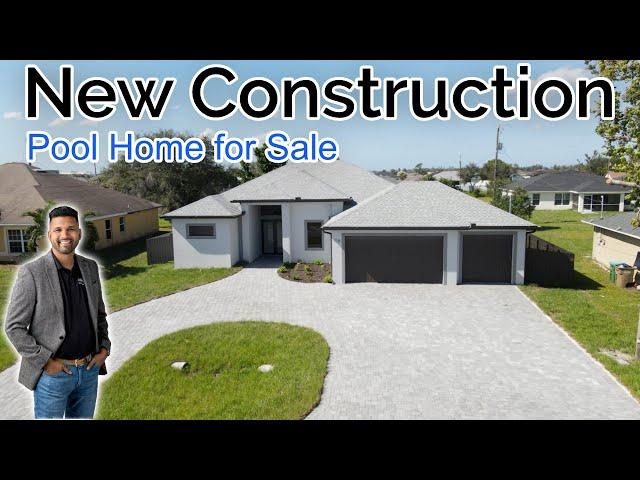 New Construction Pool Home for Sale Cape Coral Florida | 1,931 SF | 4 Beds | 3 Baths | Pool Home