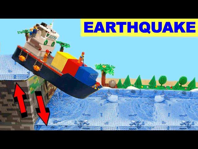 LEGO EARTHQUAKE City - DISASTER Action MOVIE ep 62