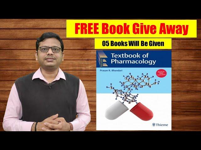 FREE Book Giveaway | 05 FREE* Books of " Textbook of Pharmacology by Prasan R Bhandari "