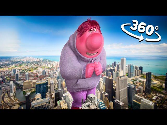 Inside Out 2 Embarassment - City in 360° Video | VR / 8K | (Embarassment Edition)