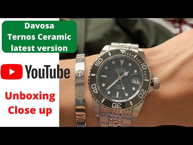 Davosa Ternos Ceramic Green Diver  latest version unboxing close up