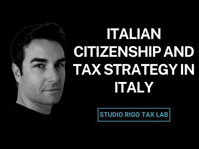 Italian Citizenship And Taxes