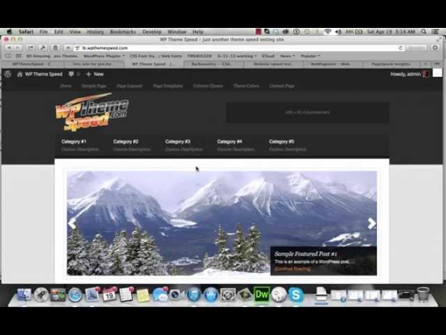 How fast is the Backcountry Theme on Lightning Base Hosting WPThemeSpeed