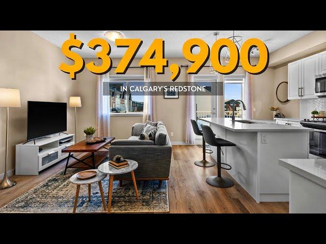 Tour this $374,900 CONTEMPORARY TOWNHOUSE in Calgary's Redstone | Real Estate 2023