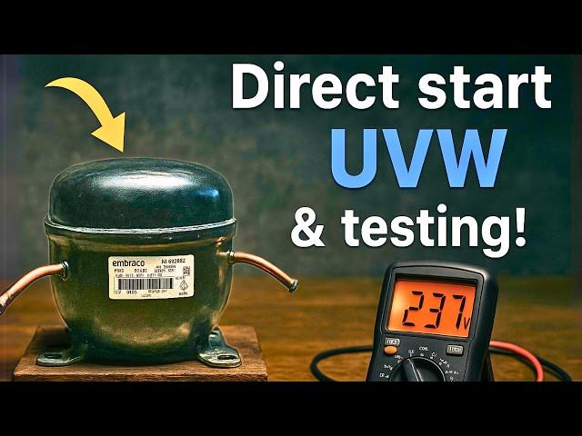 Inverter Refrigerator Compressor Direct Start & UVW Testing | Embraco Fridge Board