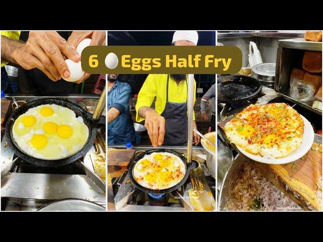 Muslim Uncle Making Delicious 6 Eggs Omelette | Indian Street Food