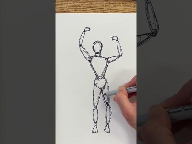 Figure Drawing Practice | Basic Human Proportions #shorts #sketch #sketchbook