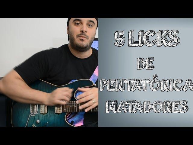 5 Licks de pentatônica MATADORES / Bora pra Londres!