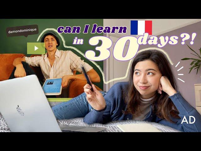 I tried THIS YouTuber's French course!  || Can I learn French in 30 days? part 2