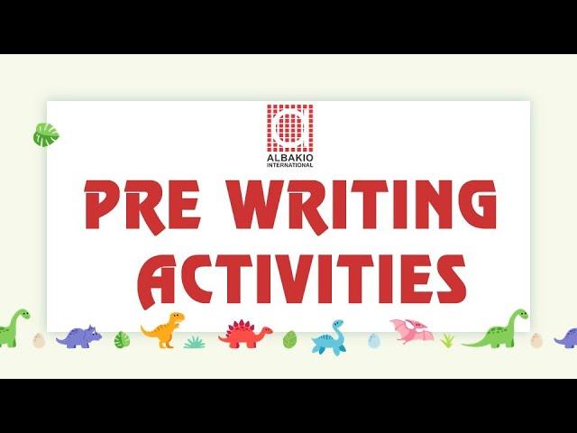 Pre Writting Activities | Ms Madeeha Nawaz | Albakio International