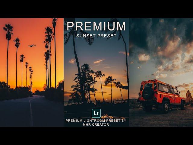 SUNSET Presets - Lightroom Mobile Preset Free DNG & XMP | Sunset Photography Presets