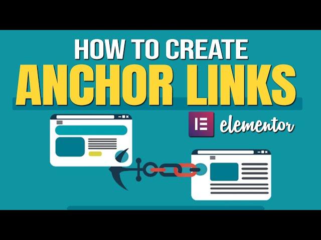 How to Create Anchor Links on Elementor (2024) Step By Step Tutorial