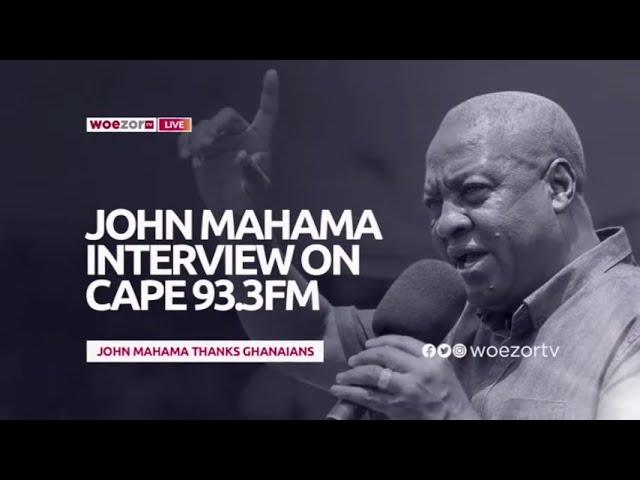 #ThankGhana | John Mahama Speaks | Social Justice, A sustainable Economy | WoezorTV Live