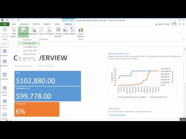 The Microsoft Project Control Tower: Monitoring and Guiding Projects