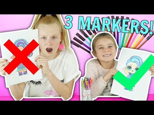 3 MARKER CHALLENGE! | Fizz Sisters