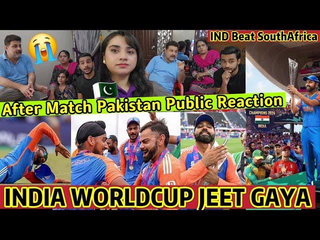 After Match IND BEAT SA HARA Match INDIA Kaisay JeetaPAKISTAN PUBLIC REACTION INDIA WIN T20WC