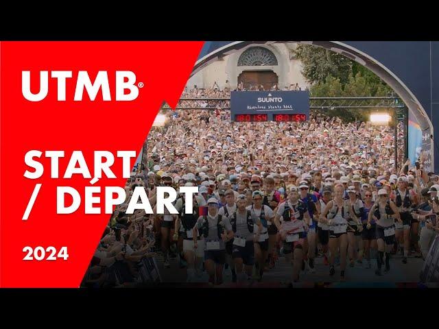 🟥 UTMB - START / DÉPART - Chamonix| HOKA UTMB Mont-Blanc 2024