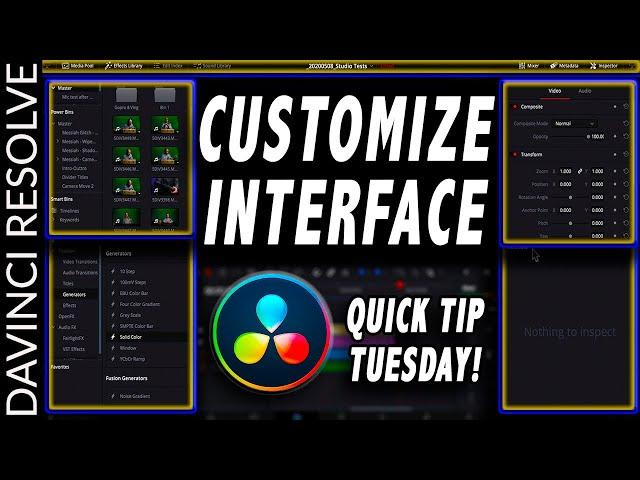 DaVinci Resolve 16 Interface | Quick Tip Tuesday