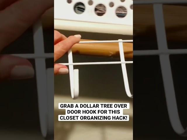Closet organizing hack! #shannonskiptomylife #dollartree #dollartreehacks