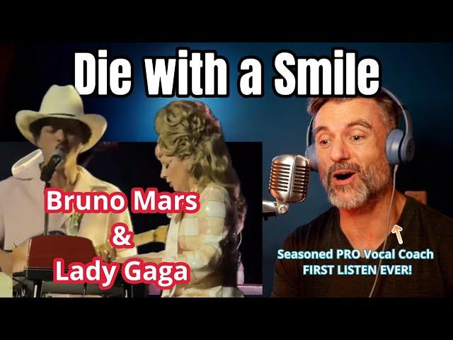 Seasoned Vocal Coach Reacts: ‘Die with a Smile’ Lady Gaga and Bruno Mars 1st LIVE PERFORMANCE